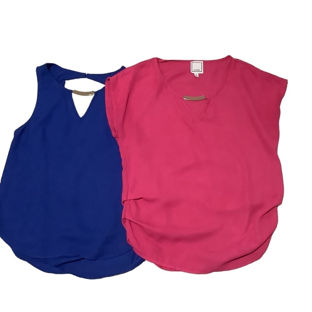 MERAKI *Bundle of 2* Silky Blouses‎ - Size M